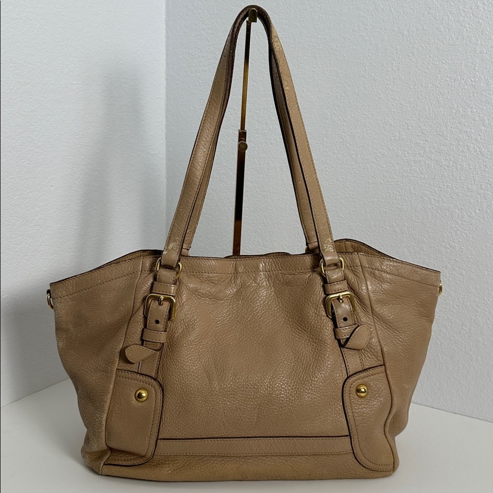 Prada Leather Tote with Gold Hardware - Picture 3 of 14